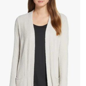 Barefoot Dreams CozyChic Lite Long Cartigan  - Silver